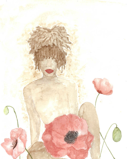 Sacred Poppy - Giclee Watercolor Prints